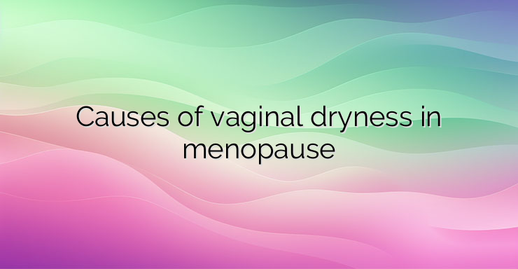 Causes of vaginal dryness in menopause