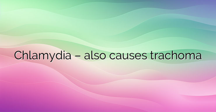 Chlamydia – also causes trachoma