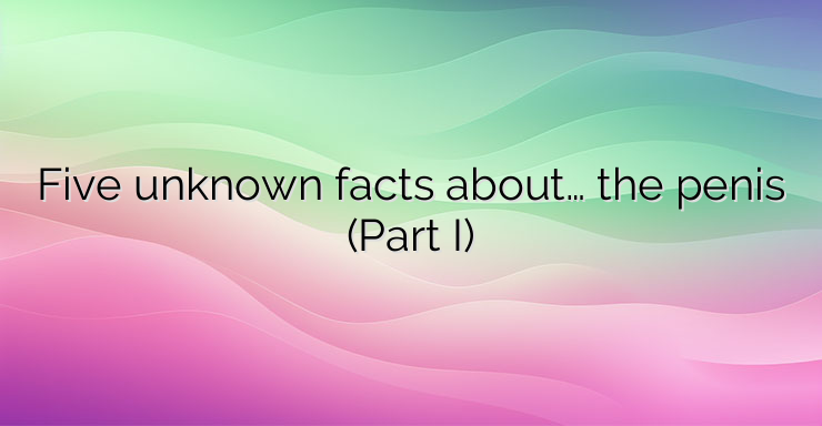 Five unknown facts about… the penis (Part I)