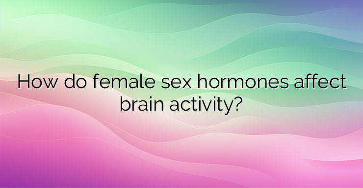 How do female sex hormones affect brain activity?