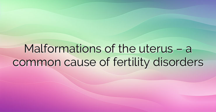 Malformations of the uterus – a common cause of fertility disorders