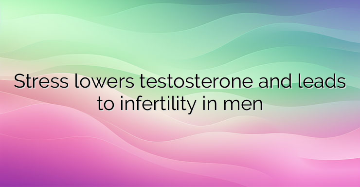 Stress lowers testosterone and leads to infertility in men