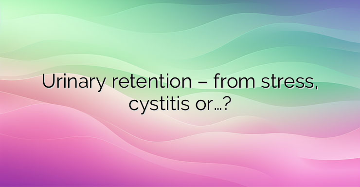 Urinary retention – from stress, cystitis or…?