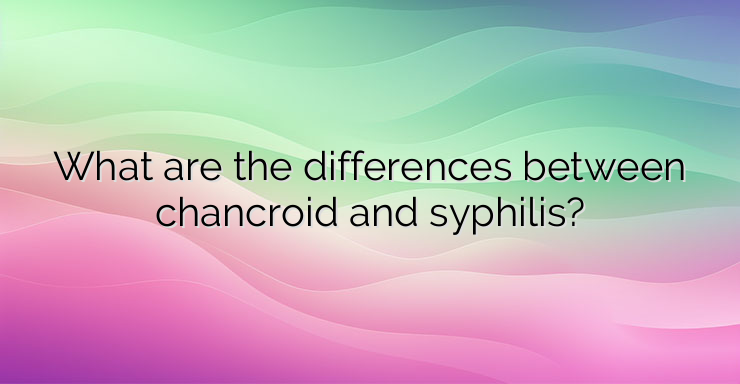 What are the differences between chancroid and syphilis?