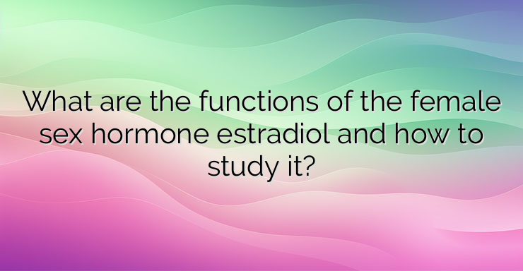 What are the functions of the female sex hormone estradiol and how to study it?