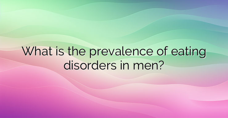 What is the prevalence of eating disorders in men?