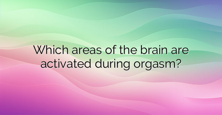 Which areas of the brain are activated during orgasm?